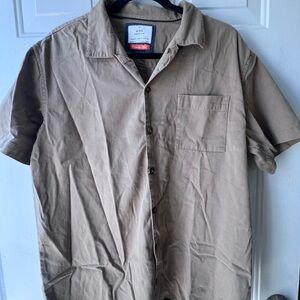 Men's Tan Short Sleeve Shirt